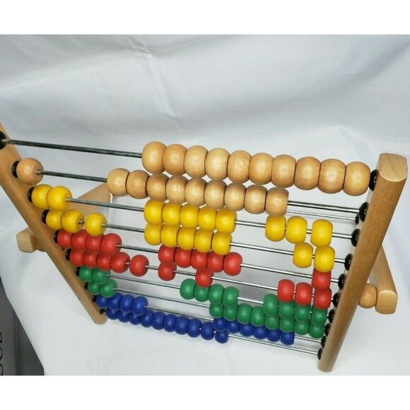 Japanese Soroban Abacus – Wooden Frame, Classic Beads, Ancient Student Calculato - Picture 3 of 5